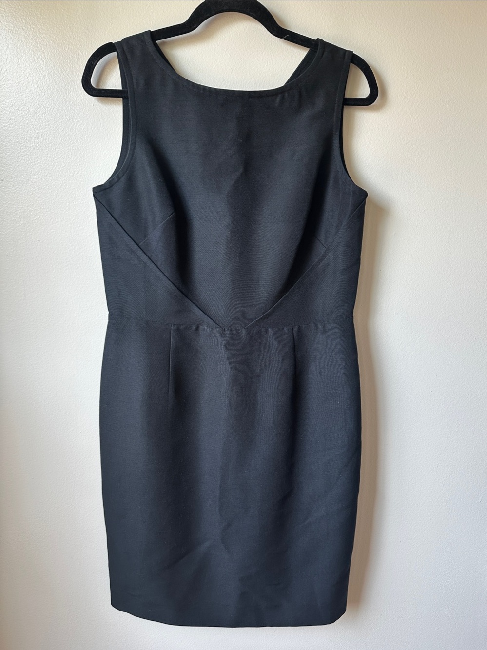 Talbots Petite Black Sleeveless Sheath Dress LBD Fully Lined Size 8P